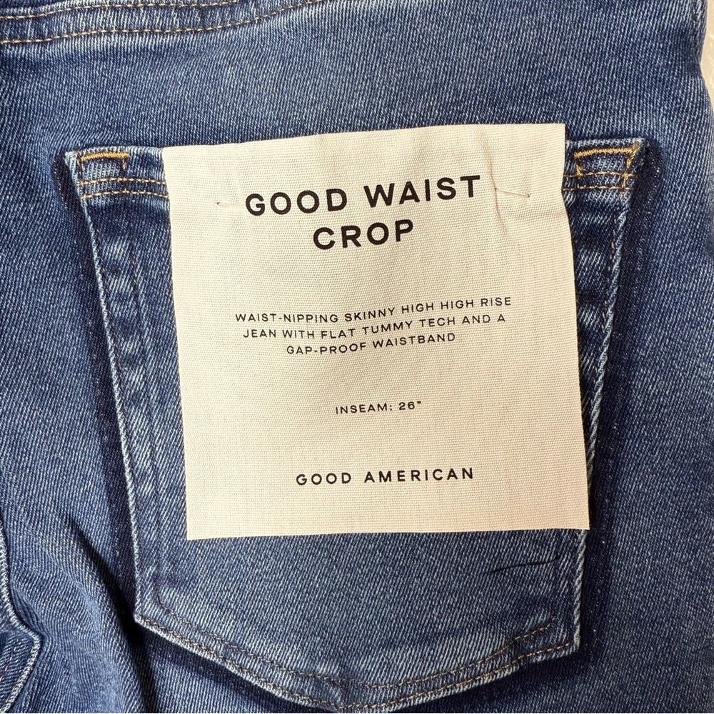 Good American Good Waist Crop Jeans - Picture 3 of 6